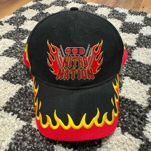Adult hat Nitro Nation Hot Rod with Flames Baseball Cap Adjustable